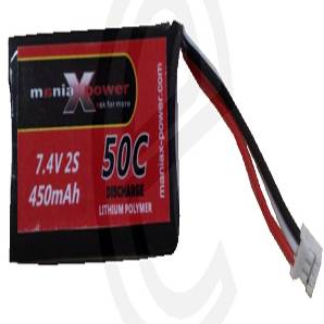 ManiaX 7.4V 450mAh 50C Lipo Battery Pack