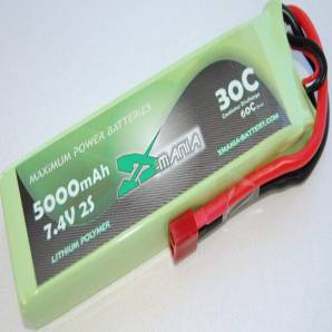 ManiaX 7.4V 5000mAh 30C Lipo Battery Pack