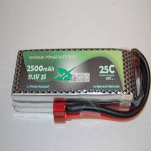 ManiaX 11.1V 2500mAh 25C Lipo Battery Pack
