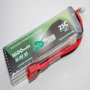 ManiaX 11.1V 1600mAh 25C Lipo Battery Pack