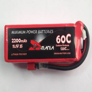 ManiaX 11.1V 2200mAh 60C Lipo Battery Pack