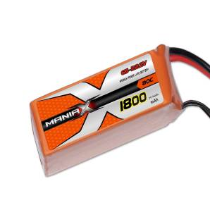 ManiaX 22.2V 1800mAh 80C Lipo Battery Pack